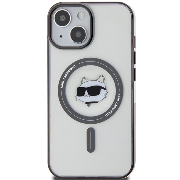 Etui Karl Lagerfeld KLHMP15MHCHNOTK iPhone 15 Plus 6.7" transparent hardcase IML Choupette`s Head MagSafe Case